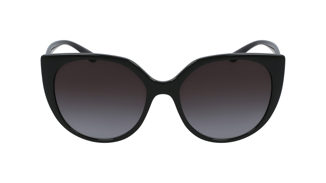 Dolce & Gabbana DG6119 Black Cat Eye Butterfly Sunglasses Gray Gradient 54mm Dolce & Gabbana Sunglasses DG6119 501/8G Black Grey Gradient  main image 3