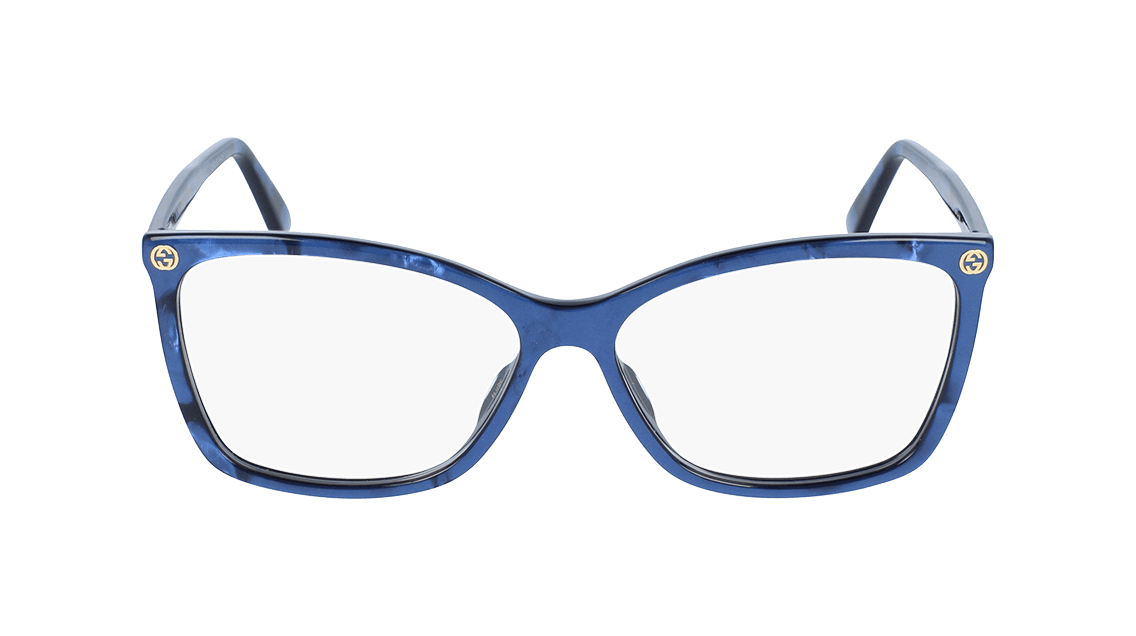 Gucci GG0025O Blue Tortoise Cat Eye Eyeglasses Frames Italy Gucci GG0025O Tortoise Prescription Eyeglasses main image 3