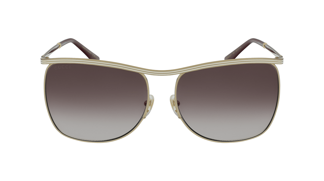 Gucci Gg0820S 001 GoldGrey Women\'s Sunglasses Gucci GG 0820S GG0820S Sunglasses | Designer Glasses main image 3