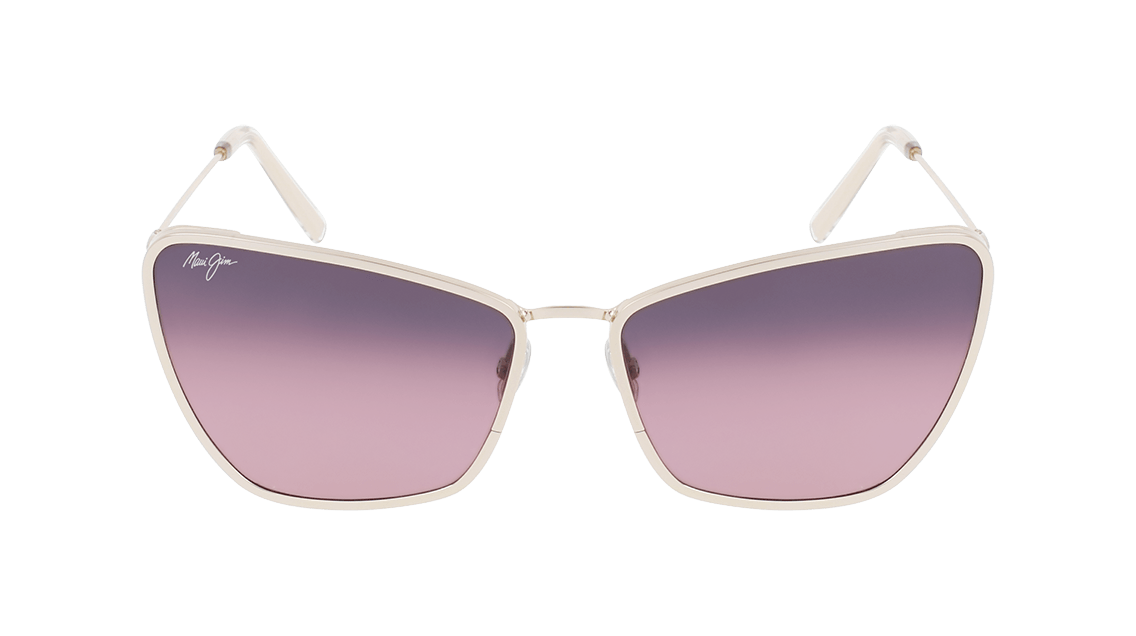 Maui Jim Women's Puakenikeni Polarized Cat Eye Sunglasses, Shiny Rose Gold/Maui Rose(R), Medium並行輸入 NWT Ladies Maui Jim PUAKENIKENI Shiny Gold POLARIZED Rose