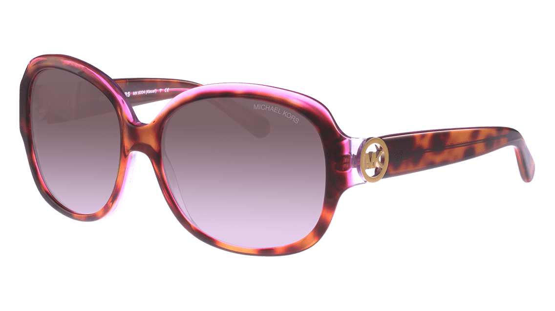Michael Kors MK 6004 Kauai 300368 Women\'s Tortoise & Purple Sunglasses & Case Excellent! Michael Kors MK 6004 Kauai 300368 Tortoise Brown  main image 3