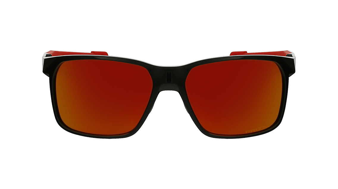 OAKLEY Portale Occhiali Da Sole OO9460-0559 Nero/Rosso Fuoco Iridio Polarizzati