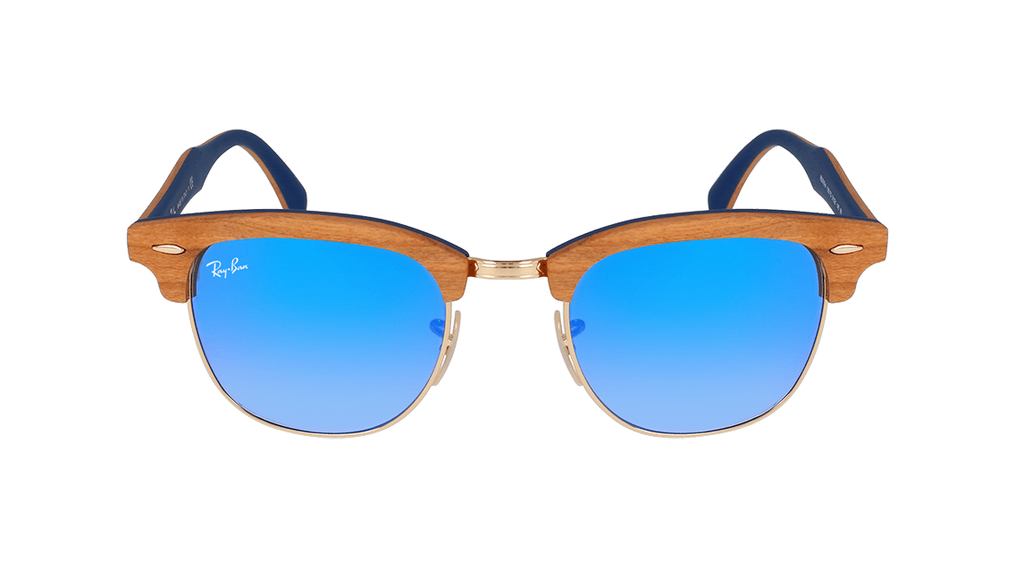 Rayban RB 3016M RB3016M Clubmaster Wood Sunglasses | Designer Glasses