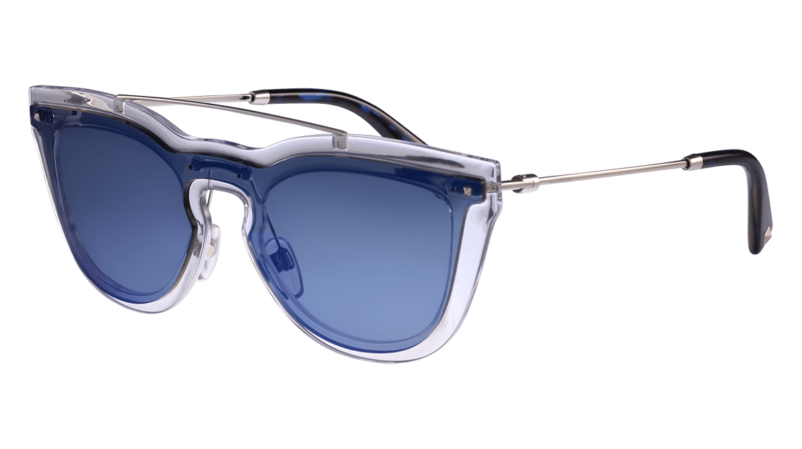 Valentino Sunglasses Valentino VA4008 Mirrored shield sunglasses New Valentino Sunglasses Valentino VA 4008 C. 5024/5A  main image 3